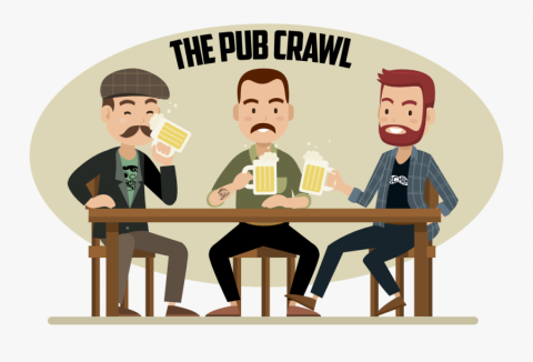 Pub meeting crawl