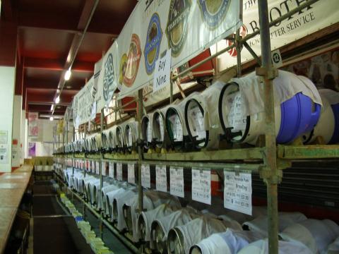 The beer festival bar at Pittodrie