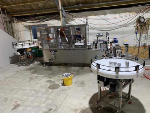 Swannay brewery canning line