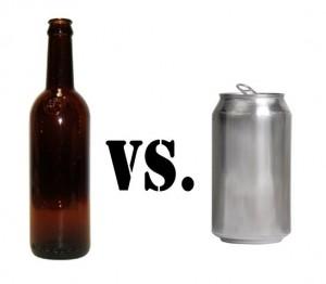 glass vs can beer